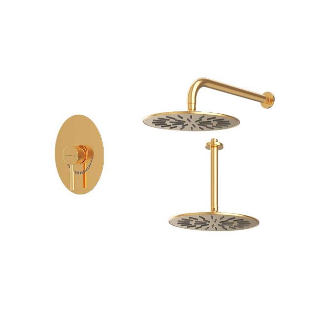 تصویر  شیر حمام توکار شودر مدل روگن رنگ طلا تیپ 1