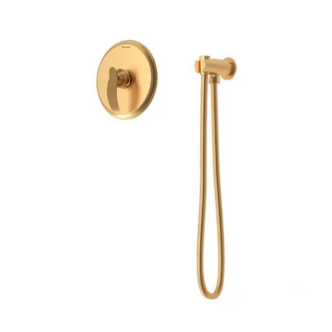 تصویر  شیر توالت توکار شودر مدل گلوریس BRASS رنگ طلا مات