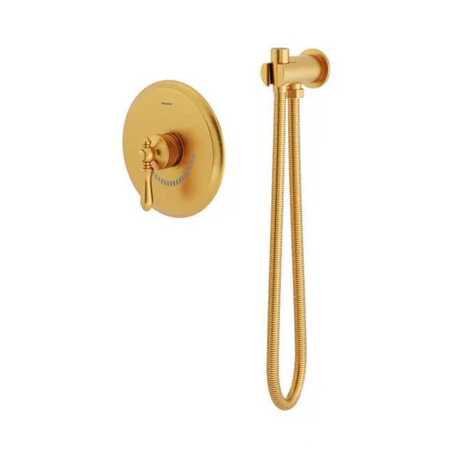 تصویر  شیر توالت توکار شودر مدل زیگموند BRASS رنگ طلا مات