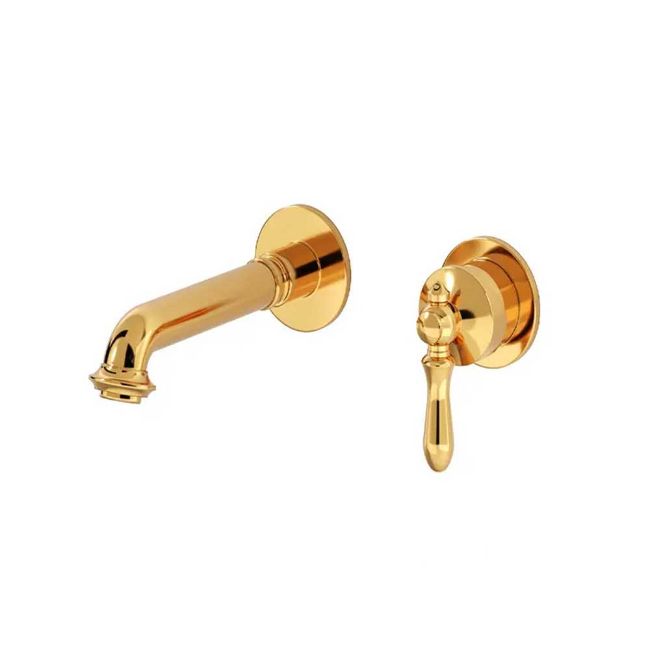 تصویر  شیر روشویی دو تکه توکار شودر مدل زیگموند BRASS رنگ طلا