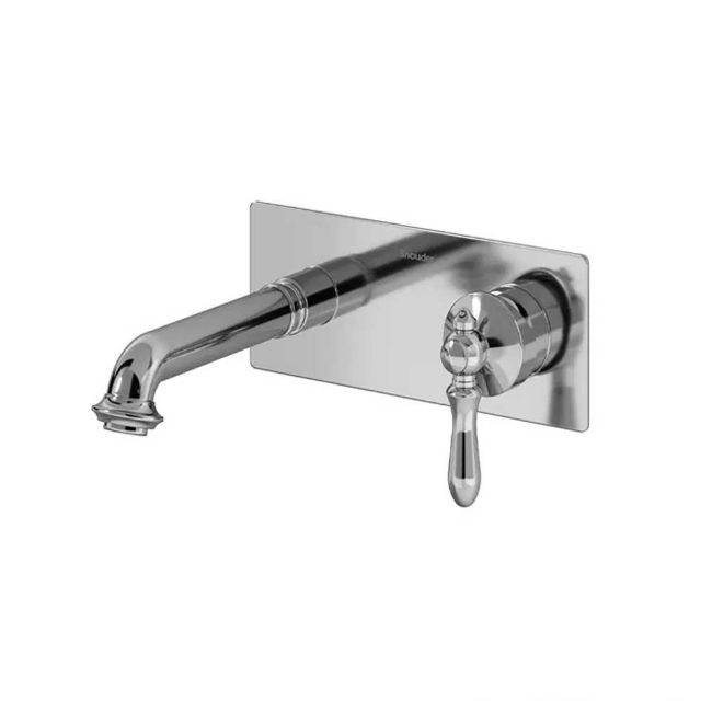 تصویر  شیر روشویی یک تکه توکار شودر مدل زیگموند BRASS رنگ کروم