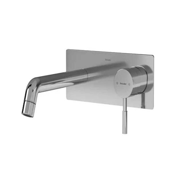 تصویر  شیر روشویی یک تکه توکار شودر مدل روگن BRASS رنگ کروم