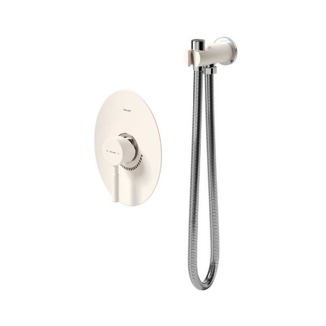 تصویر  شیر توالت توکار شودر مدل روگن BRASS رنگ شیری کروم