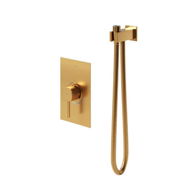 تصویر  شیر توالت توکار شودر مدل رومر BRASS رنگ طلا مات