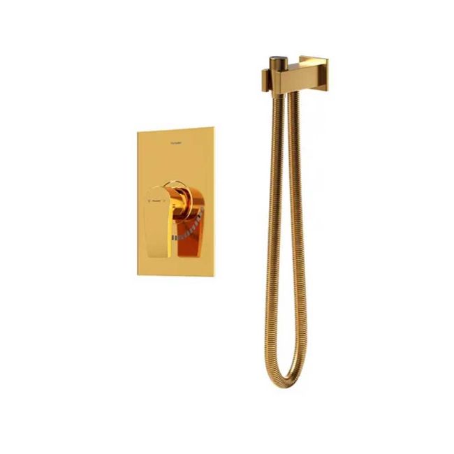 تصویر  شیر توالت توکار شودر مدل رومر پلاس BRASS رنگ طلا