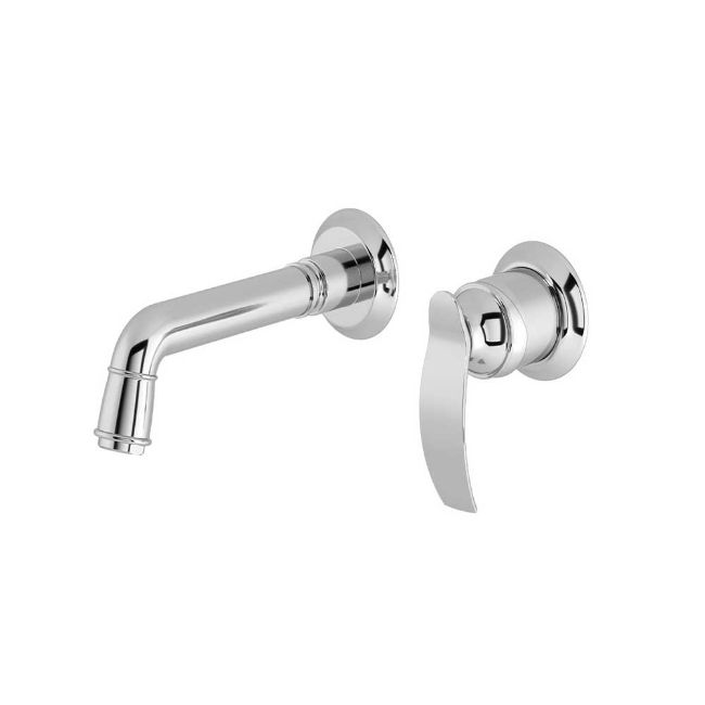 تصویر  شیر روشویی دو تکه توکار شودر مدل گلوریس BRASS رنگ کروم