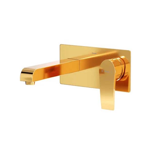 تصویر  شیر روشویی یک تکه توکار شودر مدل رومر پلاس BRASS رنگ طلا