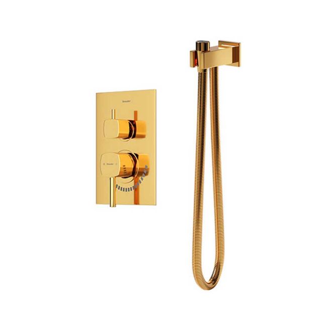 تصویر  شیر توالت بیده شودر مدل رومر BRASS رنگ طلا