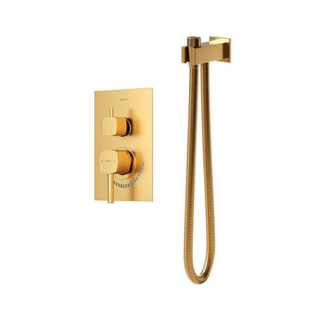 تصویر  شیر توالت بیده شودر مدل رومر BRASS رنگ طلا مات