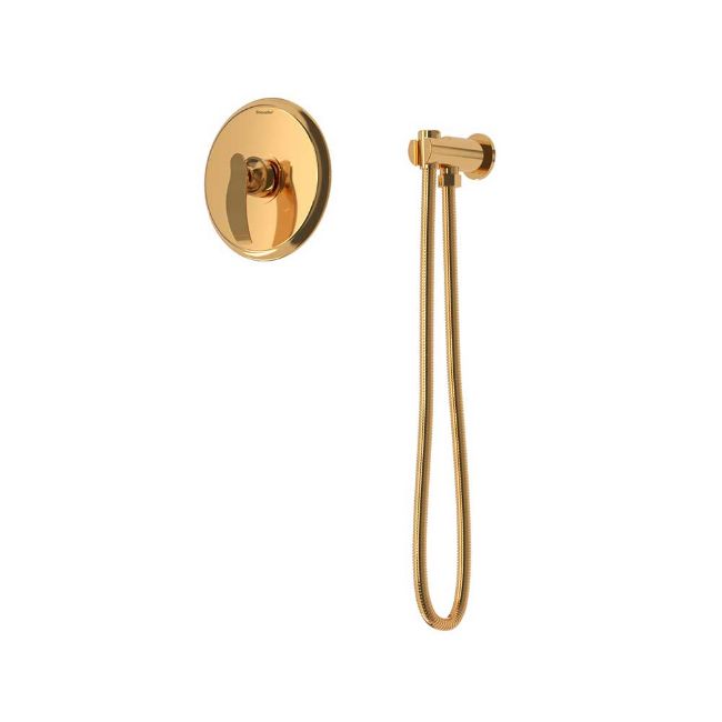 تصویر  شیر توالت توکار شودر مدل گلوریس BRASS رنگ طلا